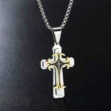 Cross Pendant Necklaces For Men Women Teens Punk Gothic Cross Necklace Fashion Jewelry Gifts Fashion Accessories Creative Gift