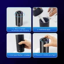 Car Air Humidifier 260ml Car Aroma Diffuser, Essence, Air Purifier, RGB - Nhiều màu - Xem 5