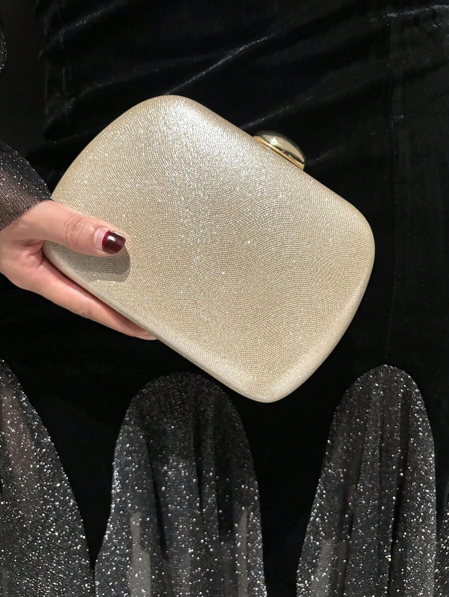 Brilhante, com glitter, glamourosa, elegante, requintada, silenciosa, luxuosa, com grande capacidade, bolsa clutch com estampa de cobra, para festeiras, mulheres, damas de companhia e noivas. Perfeita para festas, casamentos, bailes de formatura, jantares/banquetes. O melhor presente para mulheres. - Ouro - Ver 1