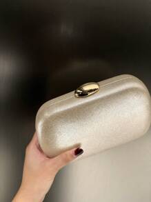 Brilhante, com glitter, glamourosa, elegante, requintada, silenciosa, luxuosa, com grande capacidade, bolsa clutch com estampa de cobra, para festeiras, mulheres, damas de companhia e noivas. Perfeita para festas, casamentos, bailes de formatura, jantares/banquetes. O melhor presente para mulheres. - Ouro - Ver 3