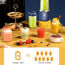 SOKANY 1pc New Portable Juicer Blender With 1 Cup, USB Rechargeable Mini Smoothie Maker For Fresh Juice, Personal Size Blender For Shakes And Smoothies, Home Fruit Mixer For Kitchen, Home, Travel