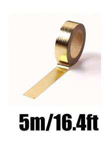 Złota taśma washi, srebrna taśma washi, złota taśma do rękodzieła, różowo-złota taśma washi, fioletowa taśma washi, samoprzylepna metalizowana taśma poliestrowa, taśma washi do bożonarodzeniowych akcentów ściennych, grafiki samochodowe, złota taśma washi, metaliczna złota taśma lustrzana do dekoracji ściennych, grafika artystyczna DIY, samoprzylepna złota taśma dekoracyjna do pakowania prezentów, dekoracja ścian, łazienka, rękodzieło