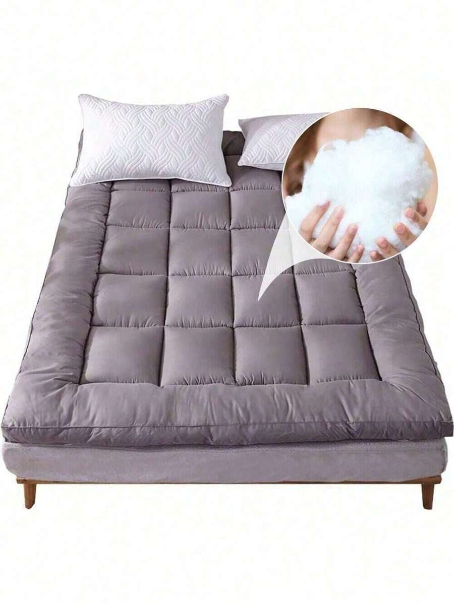 Thick Mattress Pad Quilted Cooling Mattress Topper Cover Breathable