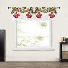 1 pièce Rideau décoratif de Noël - Ajoute une atmosphère festive des fêtes !