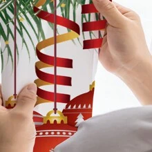 1 pièce Rideau décoratif de Noël - Ajoute une atmosphère festive des fêtes !