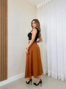 Women Skirts - màu nâu - Xem 3
