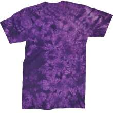 Basics - Pure & Simple Blank Apparel Mens T-Shirt - Tie-Dye Crystal Purple - View 1