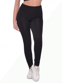 Kit 3 Women's Leggings Gym Ribbed Fitness Sports Pants For Training High Waist Disguise Cellulite - Nhiều màu - Xem 3