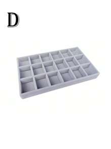 5pcs/Set Jewelry Display Tray, Stackable Drawer Jewelry Storage Box, Velvet Grid Jewelry Organizer Tray, Multi-Purpose Jewelry Box For Rings, Earrings And Necklaces, Large Capacity Drawers For Easy Classification And Space-Saving Back To School - Multicolor - View 18