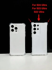 A Transparent, Personalized, Fashionable And Thickened Four-Corner Anti-Drop Dog Printed Phone Case, Compatible With Apple And Samsung Series.