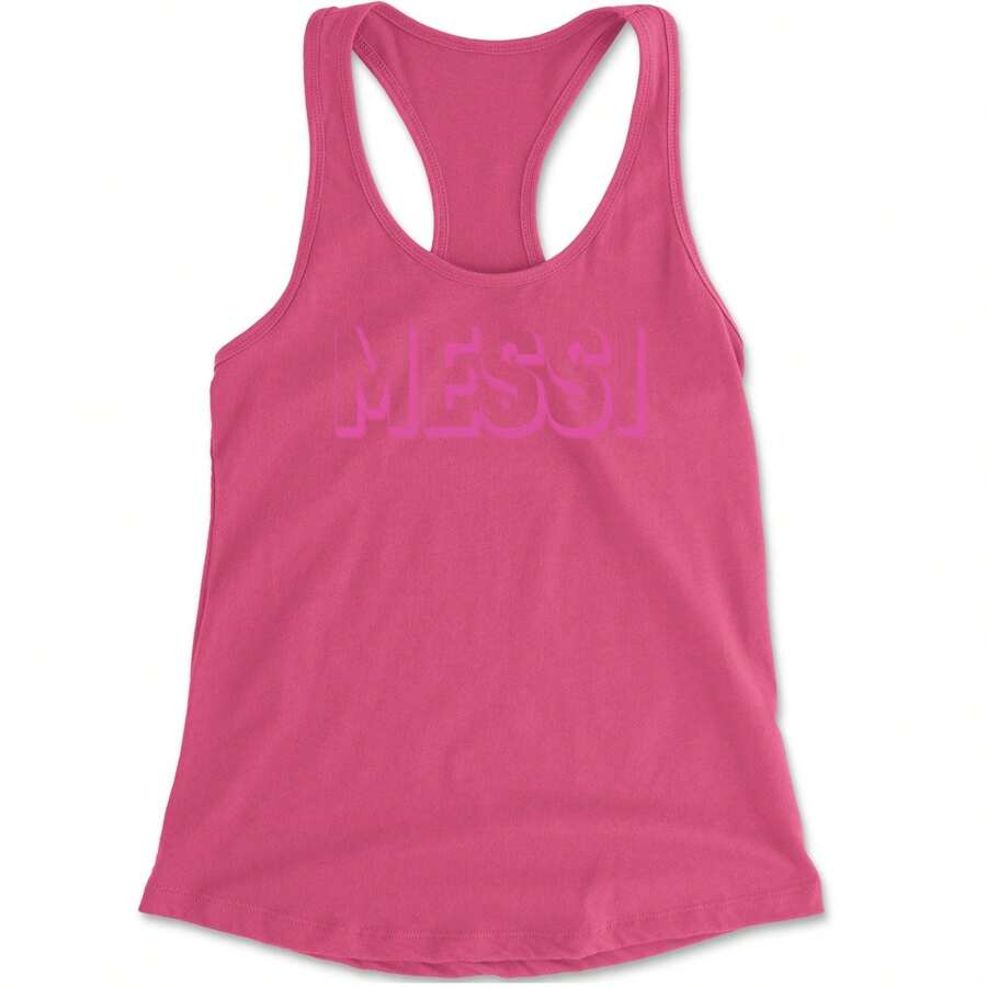 OUTLINE Miami Futbol Racerback Tank Top For Women - 玫紅色 - 查看 1