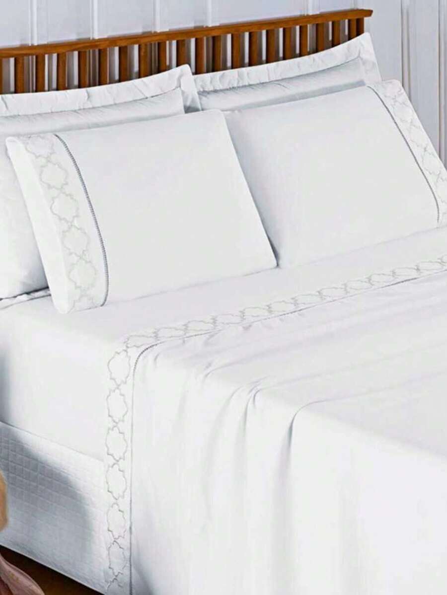 Luxurious 4Piece King\Queen\Double Sheet Set In 400 Thread Count