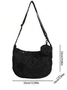 And Fashionable Men's Shoulder Crossbody Bag With A Small Coin, Rhinestone Grid Decoration, Nylon Material, Adjustable Shoulder Strap, Lightweight And Versatile, Shoulder Bag Bum Bag Belt Bag Rider Bag Satchel Bag Leather Bag Hobo Hip Bag Tote Bag Travel Essentials Camping Sling Bag Summer Back To School Summer Bag Spring Break Bag Pack Cross Body Bag School Supplies