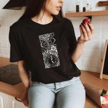 8 件套可重复使用树枝音符模板花卉纹理背景分层绘图模板用于在木质家具纸上绘画的工艺品模板，返校，返校，学校用品 - 白色 - 查看 3