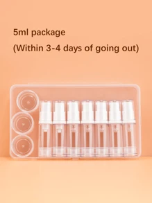 1 件/6 件/10 件/套装 5ml/10ml 迷你旅行透明化妆品按压泵瓶 面霜瓶，化妆品分配器套装，真空压力瓶，便携式旅行分配器瓶带盒，适用于乳液、护肤品、眼霜、精华液、粉底护肤品，外出和旅行必备用品 旅行必需品 健身学校用品 度假露营 度假必需品 度假配件 女士香水 男士香水 海滩香水