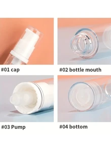 1 件/6 件/10 件/套装 5ml/10ml 迷你旅行透明化妆品按压泵瓶 面霜瓶，化妆品分配器套装，真空压力瓶，便携式旅行分配器瓶带盒，适用于乳液、护肤品、眼霜、精华液、粉底护肤品，外出和旅行必备用品 旅行必需品 健身学校用品 度假露营 度假必需品 度假配件 女士香水 男士香水 海滩香水