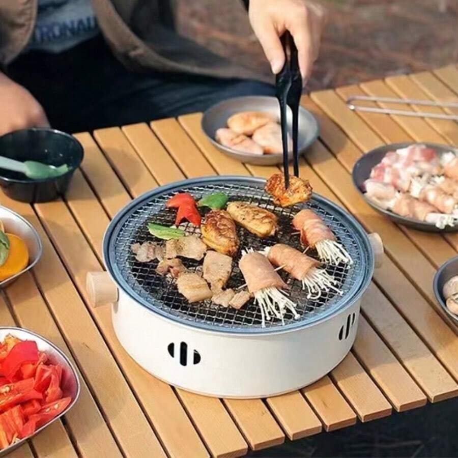 Portable Round Fireplace Brazier, Home Fireplace Stove, Outdoor