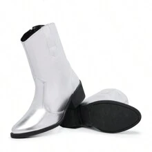 Western Cano Medio Women's Boot - 銀色 - 查看 3