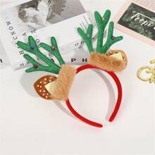 Ornements de serre-tête de vacances de Noël, serre-tête de bois de cerf, décorations de fête de Noël, cadeaux