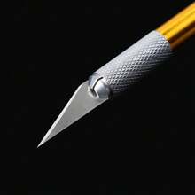 6/12 Stücke Präzisions Handwerks Messer Set - Hochpräzise Universalmesser Set mit extrem scharfen Klingen für Schnitzereien, Architektur Modellbau, Scrapbooking, DIY Kunstwerke und mehr - umfassendes Werkzeug für kunstschaffende Einzelpersonen und Profis (6mm Aluminiumlegierung Griff mit 11# 1# 3# 4# Klingen)