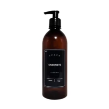 3pcs Shampoo, Conditioner, Soap Bottles Kit Minimalist Bathroom Organizer Amber 500ml - màu đen - Xem 5