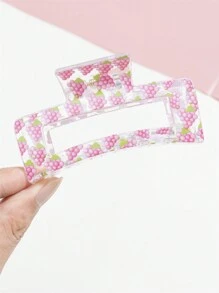 3pcs Jelly Hair Clip Cute Candy Color Large Clear Grab Claw Clip Resin Baby Girl Hair Accessories