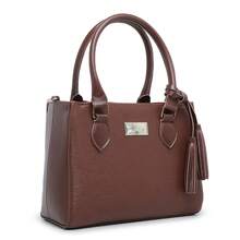 Sophisticated Medium Crossbody And Hand Strap Bag - White - 駝色 - 查看 2