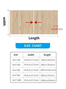 YUANYI Self-Adhesive Vinyl Flooring Roll, Wood Grain Pattern, Yellow, Suitable For Stairs, Bathroom, Waterproof, Peel And Stick, Self-Adhesive Contact Paper, PVC, Countertop, Cabinet, Drawer, Removable - Multicolor - View 10
