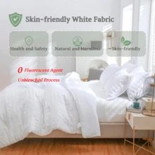 Seersucker Sage Green Comforter Full Size Comforter Sets, Sage Green Comforter Set Full, Sage Comforter Set Full Sage Comforter Full Size Bed Comforter Sets,Sage Green Full Size Comforter Set - trắng - Xem 2
