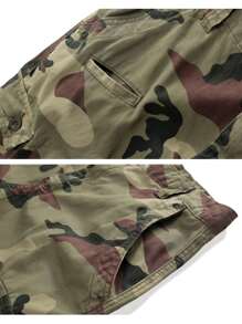 TRGPSG Men's Relaxed Fit Cargo Pants With Pockets, Outdoor Camo Cotton Work Pants For Men(No Belt) - C29 Camo - Xem 5