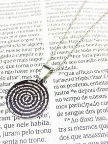 Women's Necklace Cord Men's Necklace 50cm Pendant Prayer Prayer Our Father Silver Gold Stainless Steel Delicate - Bạc - Xem 6