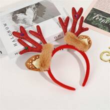 Ornements de serre-tête de vacances de Noël, serre-tête de bois de cerf, décorations de fête de Noël, cadeaux