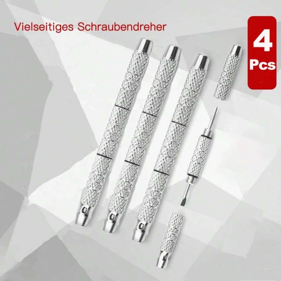 2/4/5 Pieces Screwdriver Mini Glasses Screwdriver Precision Repair Kit Mini Precision Screwdriver Keychain For Watch Eyeglass Repair Tools - Multicolor - View 1