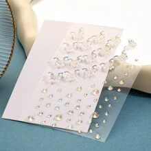 Colorful Aurora Butterfly Body Gems Face Gems Changeable Butterfly Shape Beauty Makeup Tools Rhinestone Stickers - Multicolor - View 4