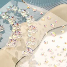 Colorful Aurora Butterfly Body Gems Face Gems Changeable Butterfly Shape Beauty Makeup Tools Rhinestone Stickers - Multicolor - View 5