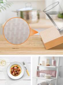 1 Cuộn Tấm Lót Kệ EVA Không Dính - Chống thấm nước & Bền bỉ, Thích hợp cho tủ lạnh & ngăn kéo tủ, Kích thước tùy chỉnh, Chống trượt mạnh, Bán trong suốt - Trong sáng - Xem 6