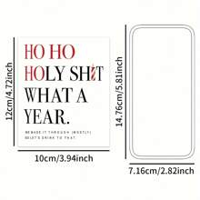 8 件节日圣诞葡萄酒和香槟酒瓶标签 - 搞笑圣诞老人设计，适合节日派对和礼物、圣诞节情人节 - 彩色 - 查看 4