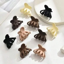 5/10pcs4cm中号蝴蝶结领结纯色奶咖色简约夏季半发夹饰品发卡 - 彩色 - 查看 1