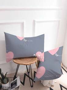 3pcs Heart Firework Print Bedding Set (1 Duvet Cover + 2 Pillowcases), Soft & Comfortable, Suitable For Single, Double, Full Size, Machine Washable, Home Decor, Festival Gift - Multicolor - View 5