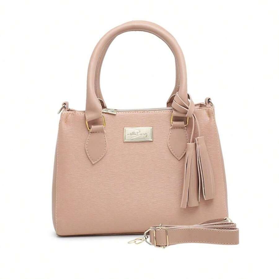Sophisticated Medium Crossbody And Hand Strap Bag - White - 米色 - 查看 1