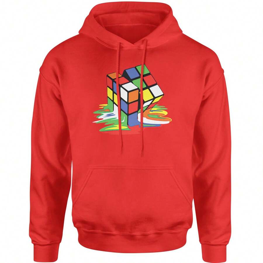 Embroidered  Pot Leaf Patch (Pocket Print) Adult Crewneck Sweatshirt - 紅色 - 查看 1