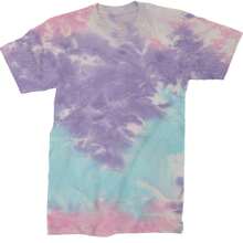 Basics - Pure & Simple Blank Apparel Mens T-Shirt - Tie-dye cotton candy - View 1
