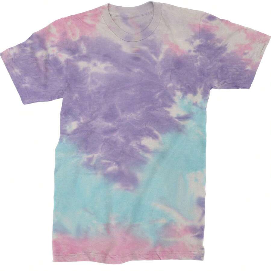 Basics - Pure & Simple Blank Apparel Mens T-Shirt - Tie-dye cotton candy - View 1