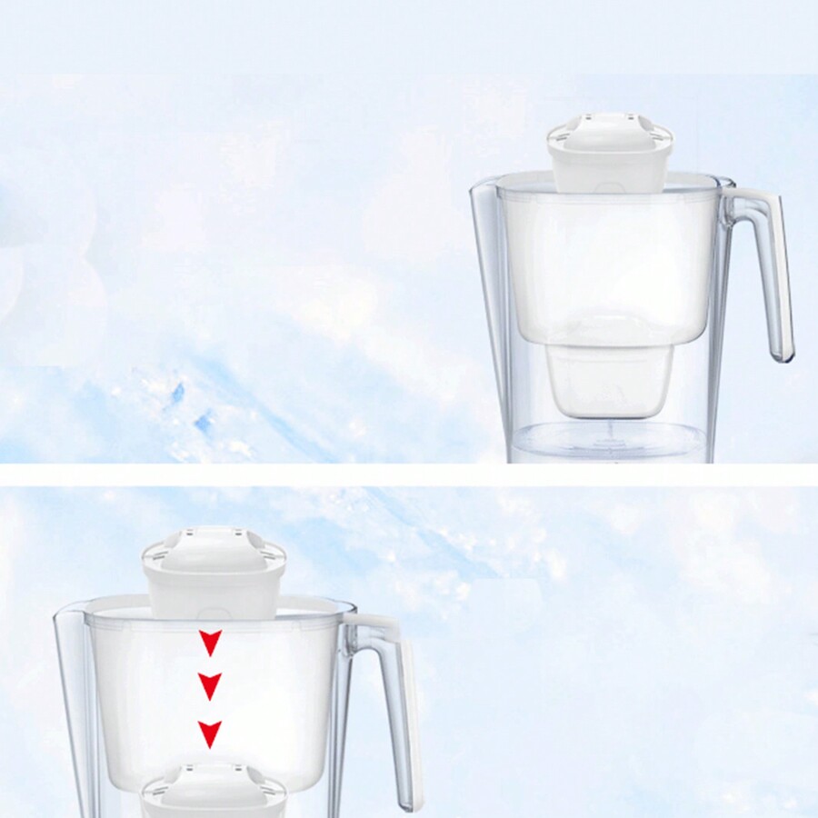 3.6L Water Filter Pitcher Removes Chlorine And Heavy Metals For Clean