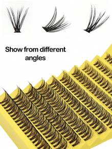 200 Cluster Faux Mink Eyelash Extensions -D Curl, Natural& Wispy Look, Reusable Diy Kit Lash Clusters, Eyelash Clusters, Individual Eyelashes, Lashes, Fake Lashes - C - View 6