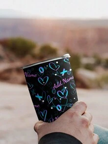 1 件，个性化 20 盎司不锈钢双层玻璃杯，多个区域印有名字的杯子，水杯，夏季饮具，定制 - 多色 - 查看 8