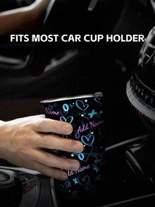 1 件，个性化 20 盎司不锈钢双层玻璃杯，多个区域印有名字的杯子，水杯，夏季饮具，定制 - 多色 - 查看 4