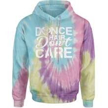 Dance Hair Don't Care Adult Hoodie Sweatshirt - màu đen - Xem 12