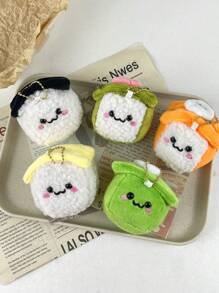 1 件（3.15 英寸/8 厘米）毛绒钥匙扣可爱卡通食品和饮料，休闲涤纶，适合学校、工作、情侣、可爱、创意、时尚，送给母亲、姐妹、朋友、同学、生日、节日、返校季节的礼物汽车配件包饰背包适合学校哥特 Y2k - 彩色 - 查看 4