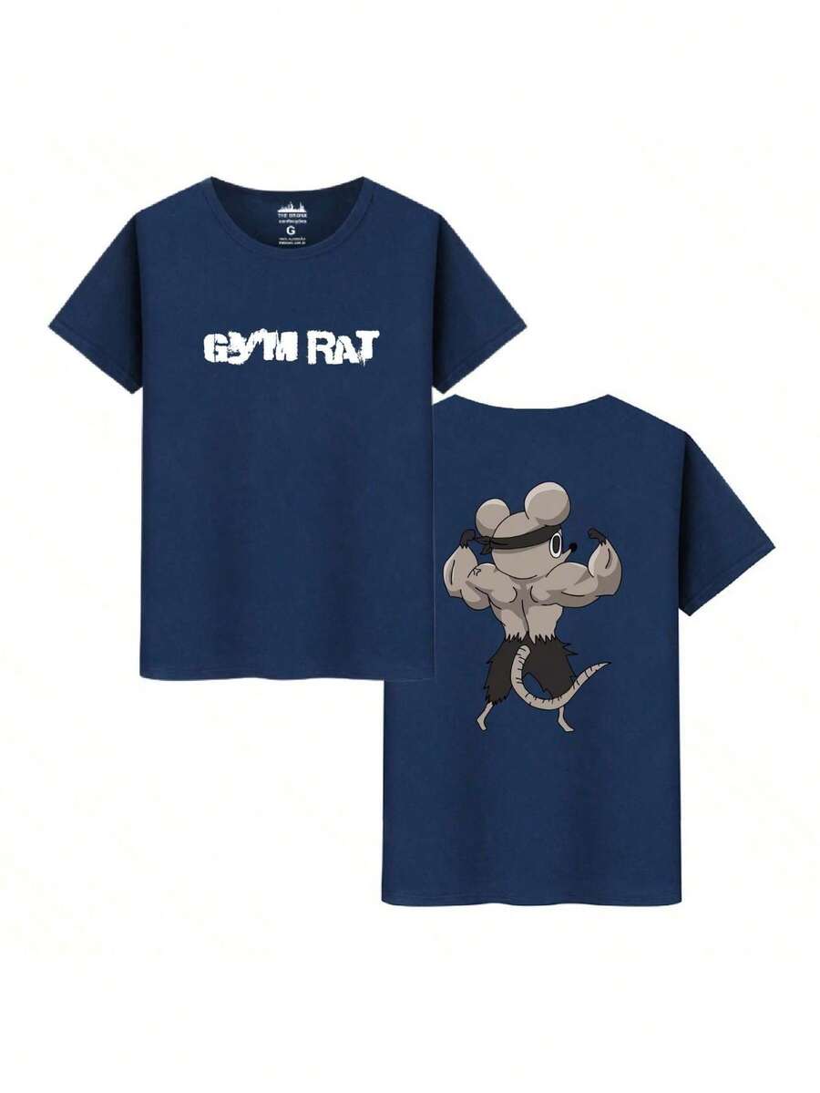 Academic Cat Unisex T-Shirt 100% Cotton - Màu xanh hải quân - Xem 1
